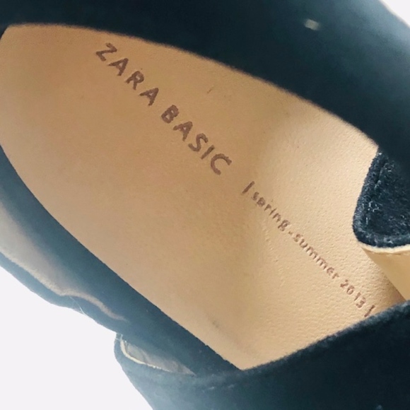 Zara Black Caged Open Toe Heels Size 9 - Picture 5 of 8